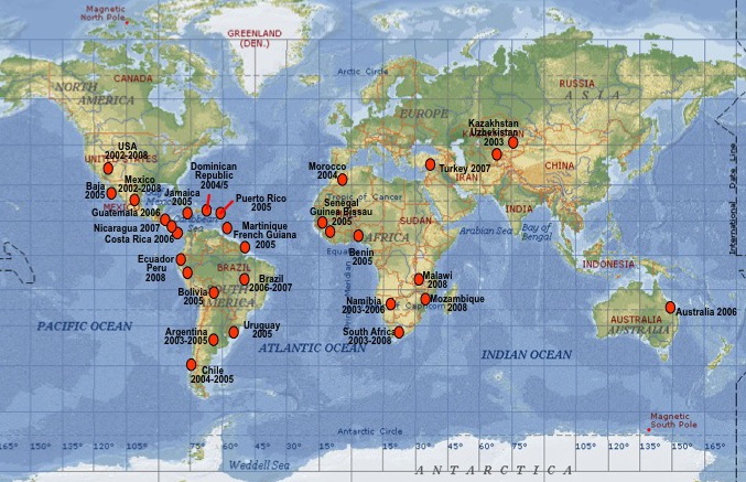 our research field sites