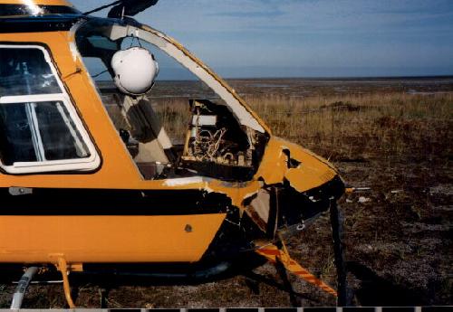 Injured Bell 206 long ranger