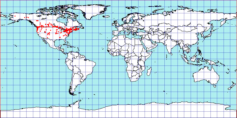 Blepharidopterus provancheri coordinates