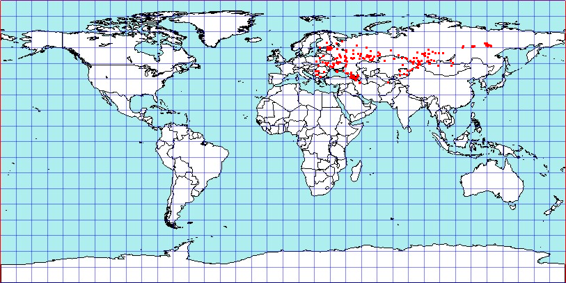 Orthocephalus vittipennis coordinates