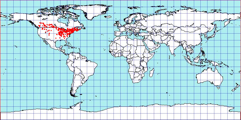 Slaterocoris breviatus coordinates